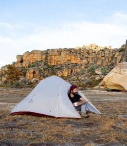 Cloud Up 3 Upgraded - Naturehike® - Tent 3 Persoons - Lichtgewicht Tent - Incl. Grondzeil - 20D 4000MM - Outdoor Kampeertent - Waterdicht - Hiking & Wandelen -Buiten Kamperen 1040x1200