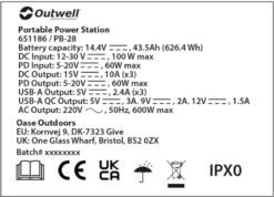 Outwell Akira 600 Power Station Draagbare Lithiumaccu -Buiten Kamperen 1069 1900 ce4a61b9 65c9 4b89 83ec e47ef4f1cad0 1280x960