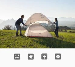 Cloud Up 1 Upgraded - Naturehike® - 1 Persoons Tent - Lichtgewicht Tent - Incl. Grondzeil - 210T 3000mm - Outdoor - Waterdicht - Hiking & Wandelen -Buiten Kamperen 1200x1080