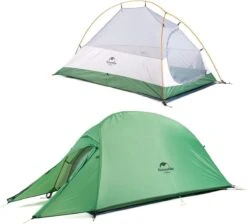 Cloud Up 1 Upgraded - Naturehike® - 1 Persoons Tent - Lichtgewicht Tent - Incl. Grondzeil - 210T 3000mm - Outdoor - Waterdicht - Hiking & Wandelen -Buiten Kamperen 1200x1088