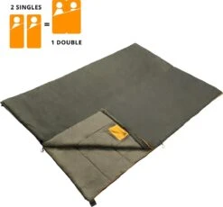 Dutch Mountains Slaapzak Vlieland XL - Grote Katoenen 210 X 80cm Lichtgewicht - Incl. Tasje En Tochtstrip -Comfortzone: 5-8 Graden- -Buiten Kamperen 1200x1116