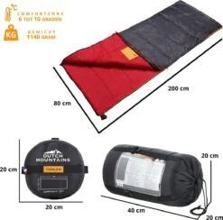Dutch Mountains Slaapzak Tholen - 200 X 80cm - Aanritsbaar - Slechts 1140 Gram – Polyester - Tochtstrip En Compressiehoes 12 Dutch Mountains Slaapzak Tholen - 200 X 80cm - Aanritsbaar - Slechts 1140 Gram – Polyester - Tochtstrip En Compressiehoes -Buiten Kamperen 1200x1184
