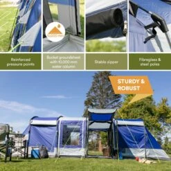 Skandika Montana 8 Tent – Tunneltenten – 8 Persoons Tent – Campingtent – 200 Cm Stahoogte – 2-4 Slaapcabines - Muggengaas – Familietent – 4 Ingangen – 700 X 310 X 200 Cm (L X B X H) - 5000 Mm Waterkolom – Outdoor, Camping – Kamperen – Blauw 16 Skandika Montana 8 Tent – Tunneltenten – 8 Persoons Tent – Campingtent – 200 Cm Stahoogte – 2-4 Slaapcabines - Muggengaas – Familietent – 4 Ingangen – 700 X 310 X 200 Cm (L X B X H) - 5000 Mm Waterkolom – Outdoor, Camping – Kamperen – Blauw -Buiten Kamperen 1200x1200 21