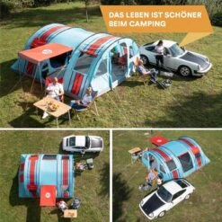 Skandika Gotland Tunneltent Voor 6 Personen, Grote Familietent In Racing-design, Ingenaaide Tentbodem, Waterdicht, 5000 Mm Waterkolom, Slaapcabine Met Scheidingswand, Muggennet (let Op, Komt Met Kleurfouten) -Buiten Kamperen 1200x1200 3