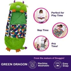 Draak Slaapzak -160 Cms | Kinderslaapzak | Slaapzak Junior | Nappers | Children Sleeping Bag | Kinderen Slaapzak | Super Soft 2 In 1 Fun Pillow &Sleepy For Boys | Draak Slaapzak | Zachte Slaapzak | Knuffel Slaapzak | 2 In 1 Slaapzak | Kinderen -Buiten Kamperen 1200x1200 42