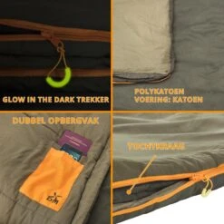 Dutch Mountains Slaapzak Vlieland XL - Grote Katoenen 210 X 80cm Lichtgewicht - Incl. Tasje En Tochtstrip -Comfortzone: 5-8 Graden- -Buiten Kamperen 1200x1200 86