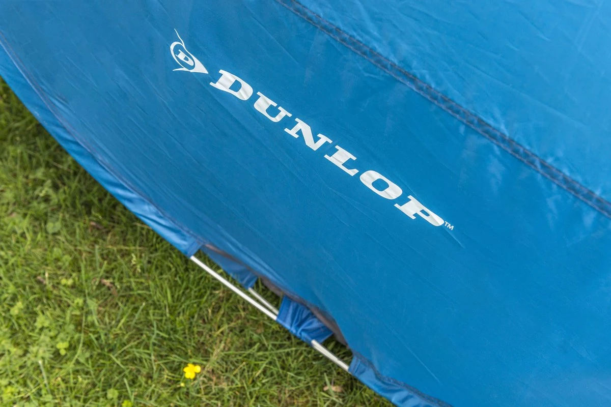 Dunlop Pop Up Tent 220 X 120 X 90 Cm - Grijs/ Blauw - 1 Persoons 6 Dunlop Pop Up Tent 220 X 120 X 90 Cm - Grijs/ Blauw - 1 Persoons - Afbeelding 4