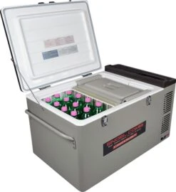 Engel MD60F-C Dual-zone Compressor Koelbox - 57 Liter -Buiten Kamperen 1900 1732 md60fc deckel offen