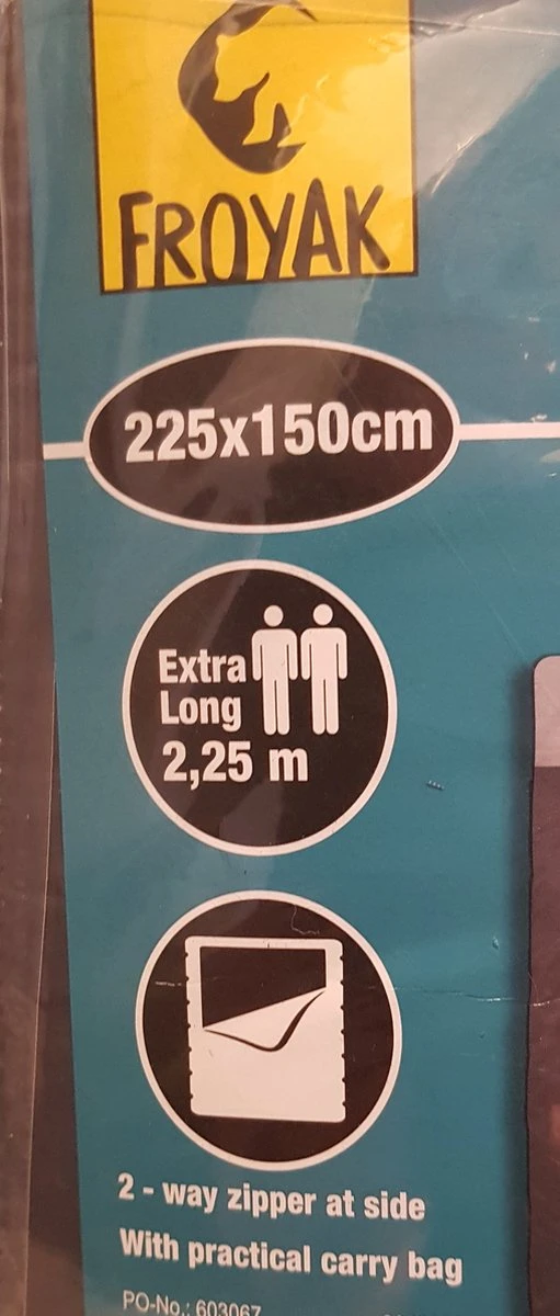 Froyak - 2-persoons Slaapzak XXL Grijs 225 X 150 Cm - Tweepersoonsslaapzak - Tweepersoons - Slaapzak 5 Froyak - 2-persoons Slaapzak XXL Grijs 225 X 150 Cm - Tweepersoonsslaapzak - Tweepersoons - Slaapzak - Afbeelding 3