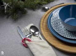 Bo-Camp Mix & Match Melamine Serviesset - 16-delig - Blauw -Buiten Kamperen 900 1231 img 8824