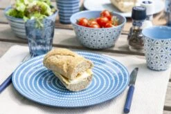 Bo-Camp Mix & Match Melamine Serviesset - 16-delig - Blauw -Buiten Kamperen 900 1350 6181382 10