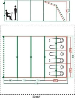 Coleman Vail 6L Tunneltent - Familie Tent - 6-Persoons - Grijs/Groen 15 Coleman Vail 6L Tunneltent - Familie Tent - 6-Persoons - Grijs/Groen -Buiten Kamperen 920x1200