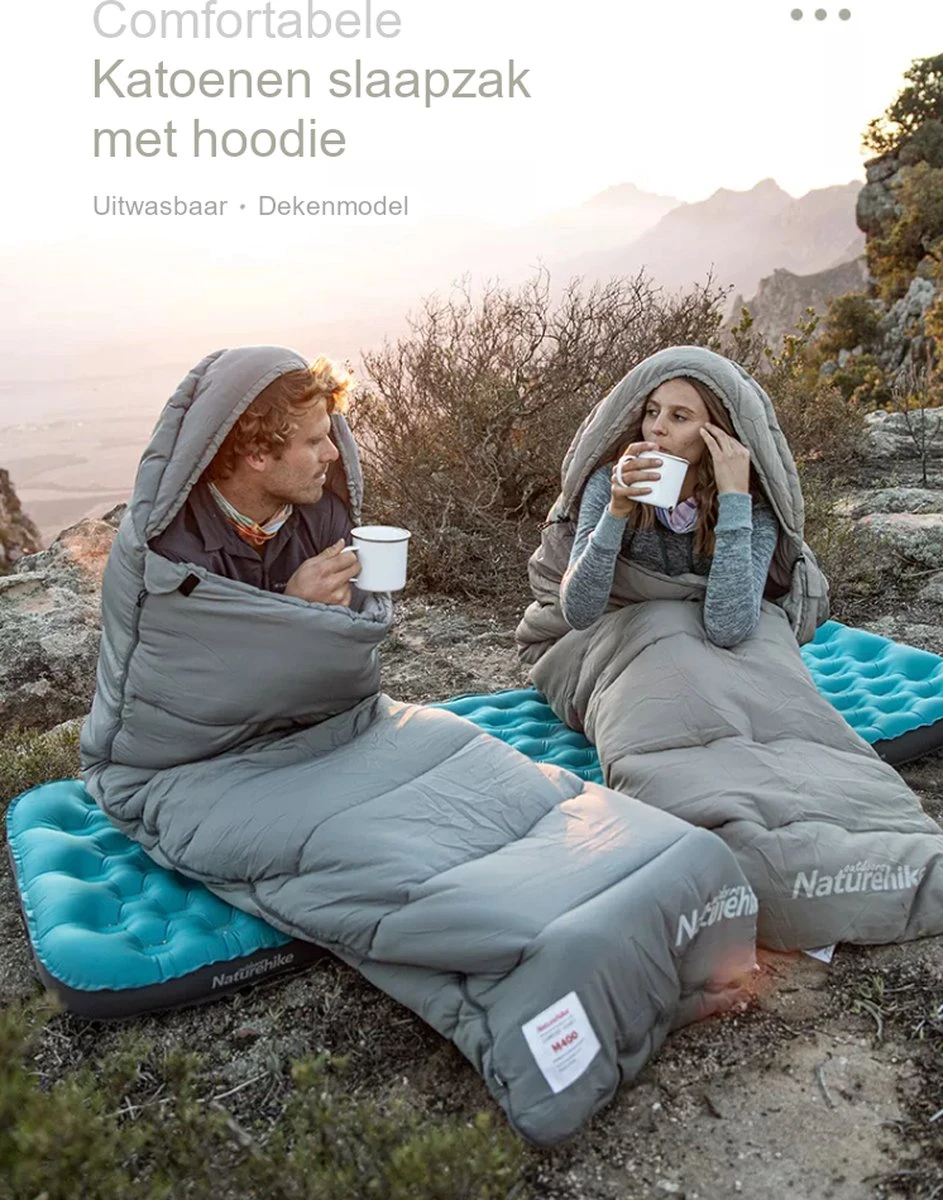 Naturehike® Slaapzak Katoen - 6 Tot 1 Graden - Slaapzakken Volwassenen - 220*80cm - 4 Seizoenen Slaapzak Lente, Zomer, Herfst & Winter - Lichtgewicht & Waterdicht 7 Naturehike® Slaapzak Katoen - 6 Tot 1 Graden - Slaapzakken Volwassenen - 220*80cm - 4 Seizoenen Slaapzak Lente, Zomer, Herfst & Winter - Lichtgewicht & Waterdicht - Afbeelding 5
