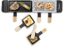 Bestron Raclette/Steengrill - 4 Personen -Buiten Kamperen bestron raclettesteengrill 4 personen 5