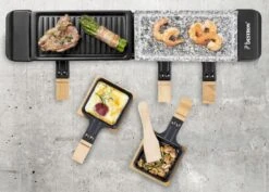Bestron Raclette/Steengrill - 4 Personen -Buiten Kamperen bestron raclettesteengrill 4 personen 6