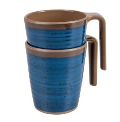 Bo-Camp Halo Melamine Serviesset - 12-delig - Blauw -Buiten Kamperen bo camp halo blauw 3