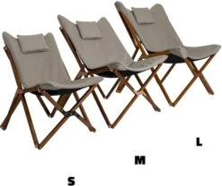 Bo-Camp Urban Outdoor Bloomsbury Vlinderstoel - Beige - M 21 Bo-Camp Urban Outdoor Bloomsbury Vlinderstoel - Beige - M -Buiten Kamperen bo camp bloomsburry relaxstoel m beige 3 1
