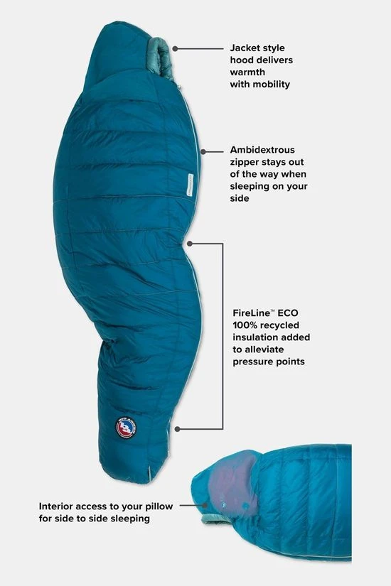 Big Agnes Sidewinder SL 35F Women's Petite Slaapzak 6 Big Agnes Sidewinder SL 35F Women's Petite Slaapzak - Afbeelding 4