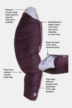Big Agnes Sidewinder Camp 35F Women's Petite Slaapzak -Buiten Kamperen g4hb3i0046 9693 04 nl