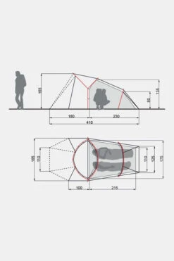 VAUDE Chapel Sul XT 2P Tent -Buiten Kamperen g5fb3y0018 5252 07 nl