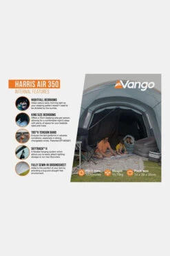 Vango Harris Air 350 Tent -Buiten Kamperen g5fc3y0029 5050 05 nl