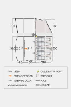 Vango Avington Flow Air 500 Tent -Buiten Kamperen g5fe3y0001 5050 06 nl