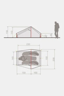 VAUDE Power Lizard Seamless 2-3 Persoons Tunneltent 9 VAUDE Power Lizard Seamless 2-3 Persoons Tunneltent -Buiten Kamperen maabe00003 5252 04 nl