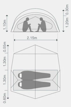 Exped Outer Space II 2-Persoonstent -Buiten Kamperen maabe00015 5052 11 nl