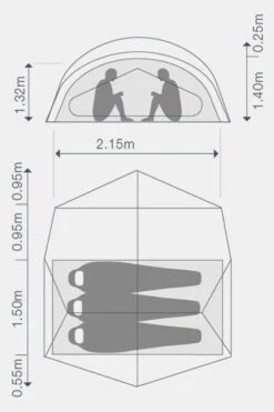 Exped Outer Space III 3-Persoonstent -Buiten Kamperen maace00014 5052 11 nl