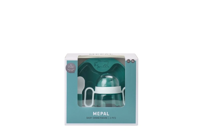 Mepal Mio Babyserviesset - 3-delig - Turquoise 4 Mepal Mio Babyserviesset - 3-delig - Turquoise - Afbeelding 2