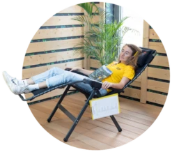 Crespo Air-Deluxe AP-232 Relaxstoel - Zwart -Buiten Kamperen toppy s testpanel 4